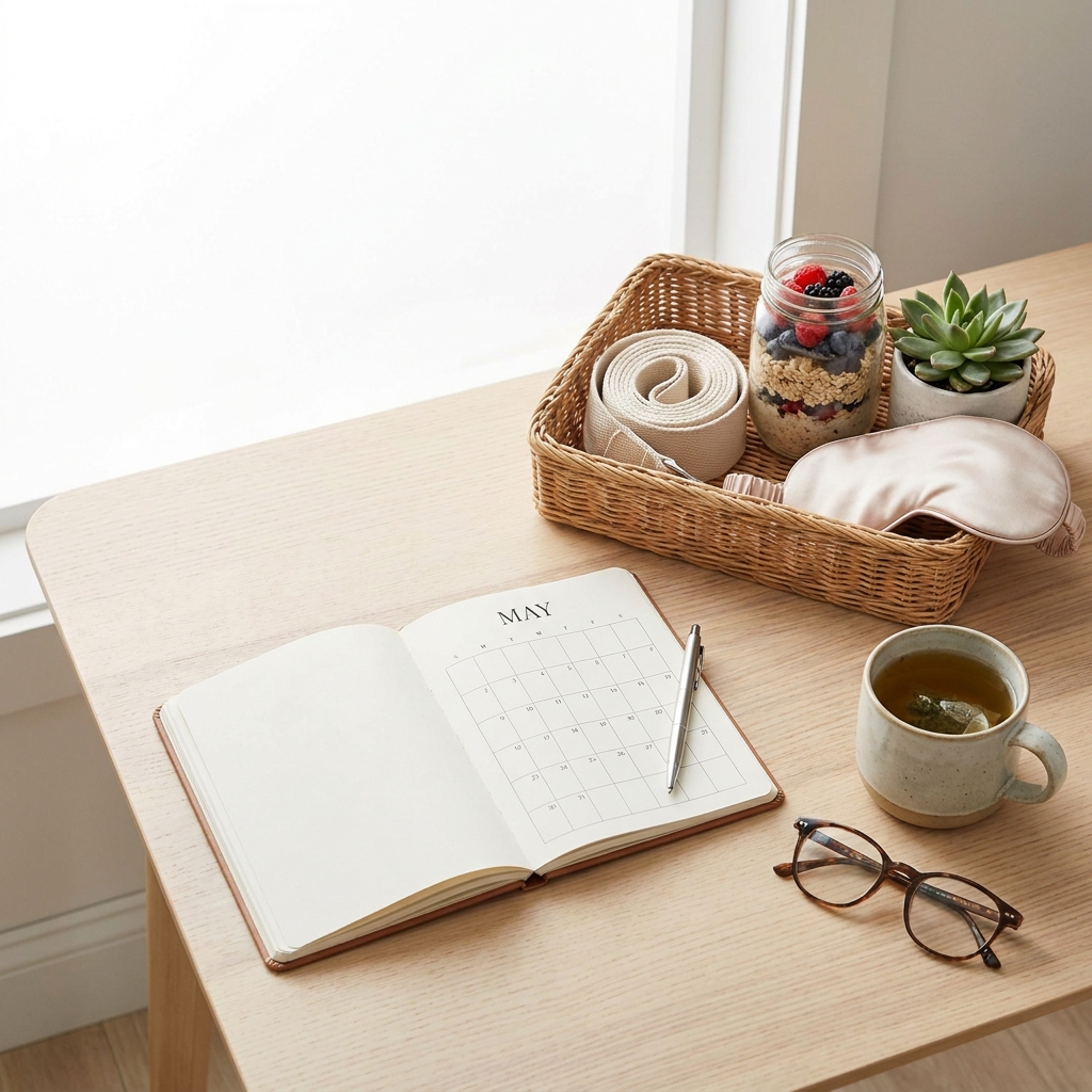 May wellness planning: a realistic ‘healthy month’ starter kit (movement, meals, sleep, stress)