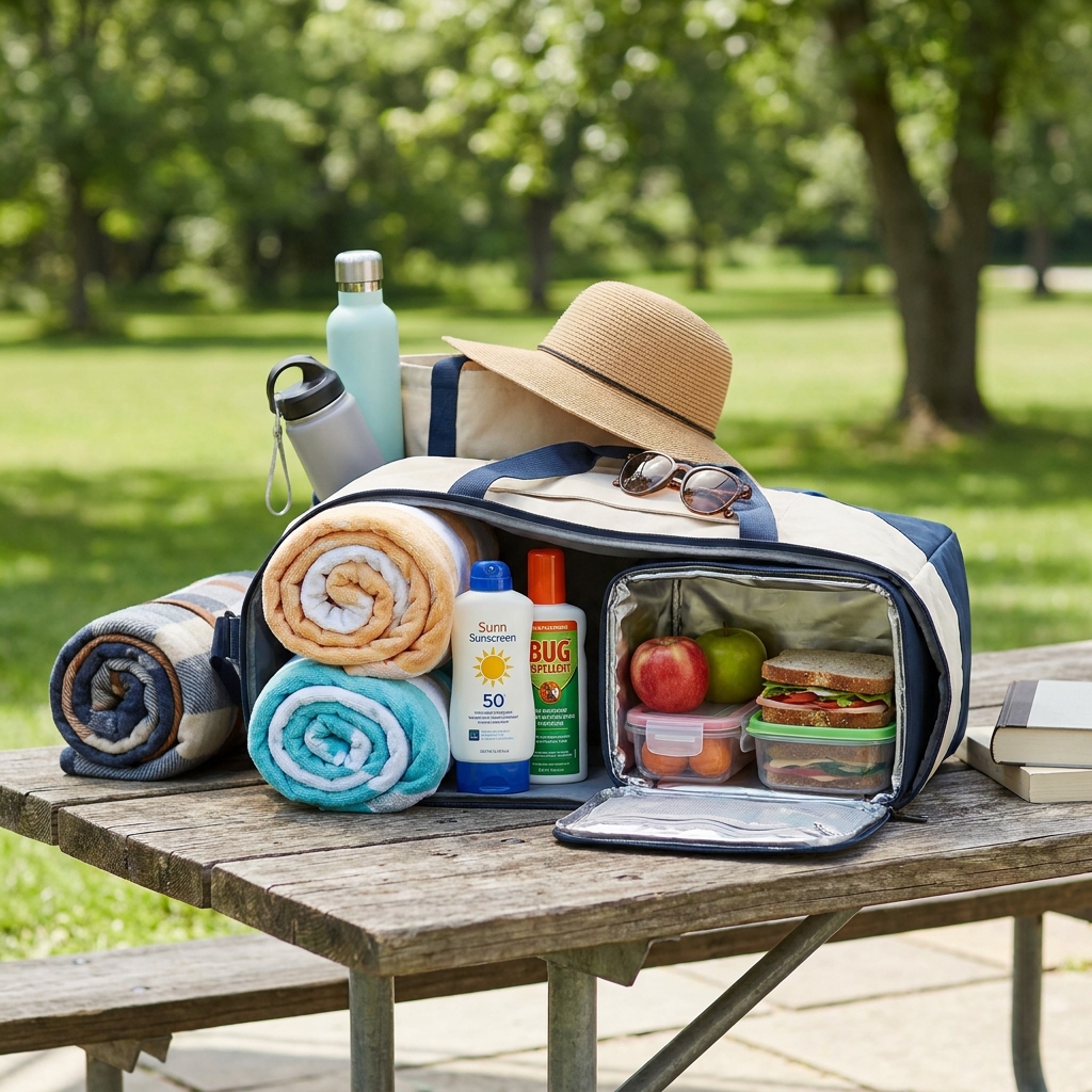 Memorial Day weekend day-trip wellness: a pack-once checklist for parks, beaches, and backyard hangs