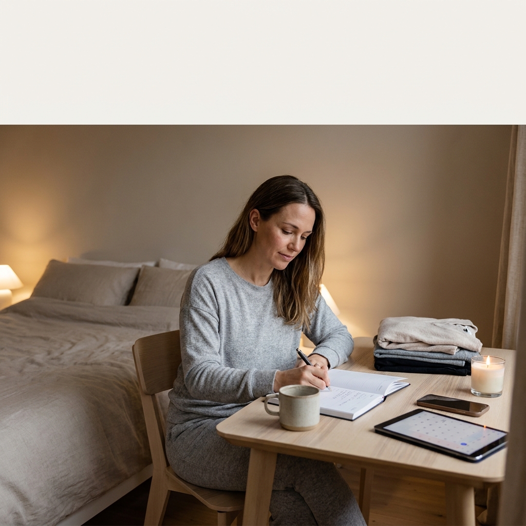 Sunday-night reset during a long weekend: a gentle plan to make Tuesday easier