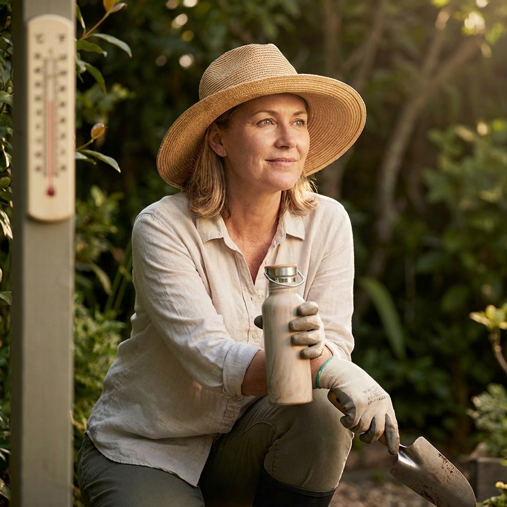 Gardening in the heat: a June-safe routine for yardwork (timing, hydration, sun protection, and pacing)