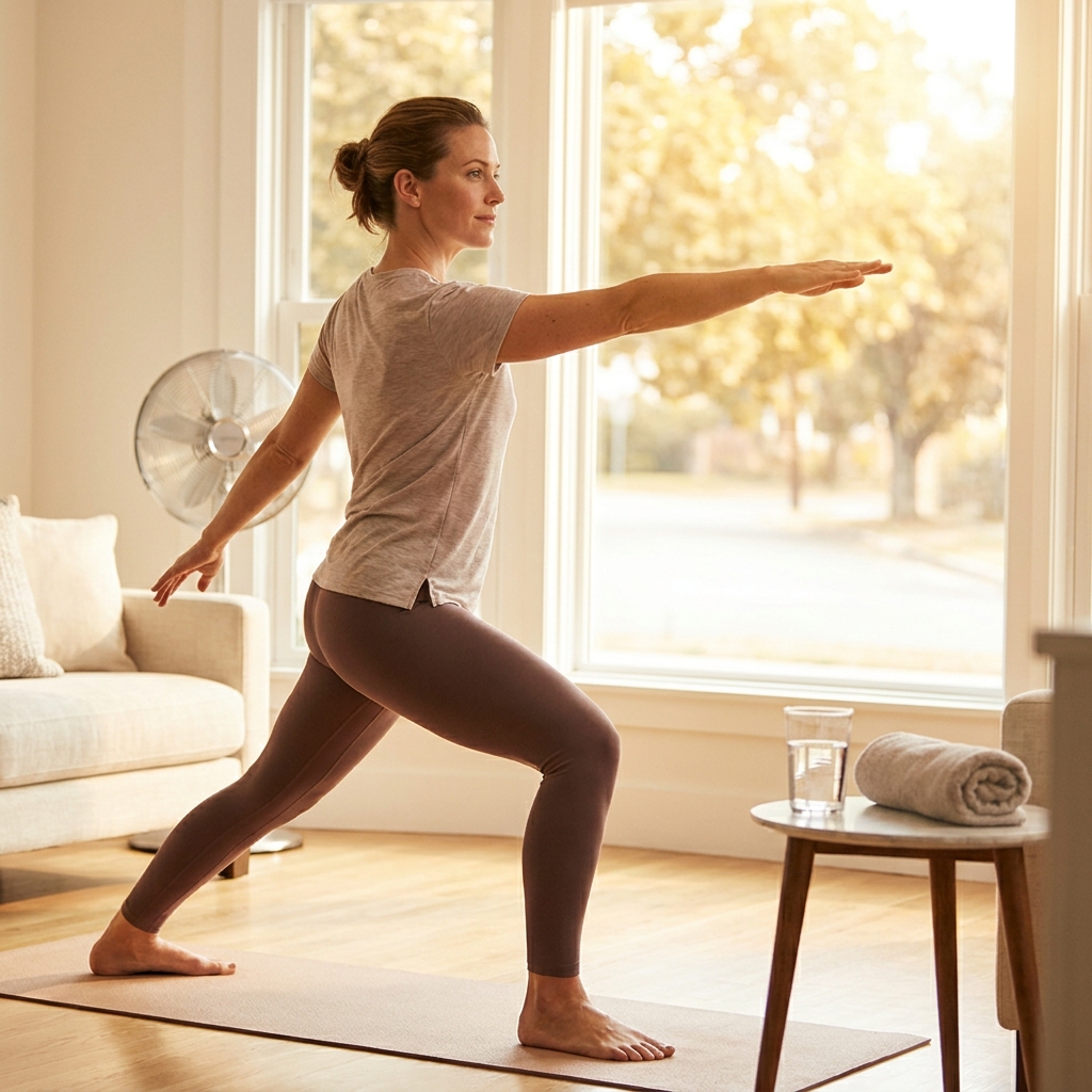 Weekend heat-smart home workout: a low-impact 20-minute routine (with modifications)